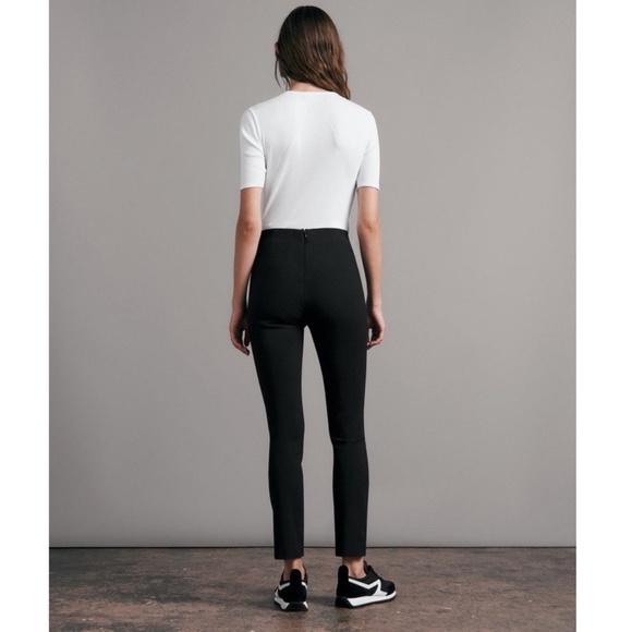 rag & bone Simone Equestrian Stretch Slim Black Ankle Pants - Picture 5 of 11